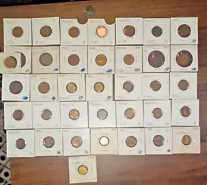 México 1 Centavo Fecha Set 1935-1968 40 monedas CIR-UNC. - Imagen 1 de 1