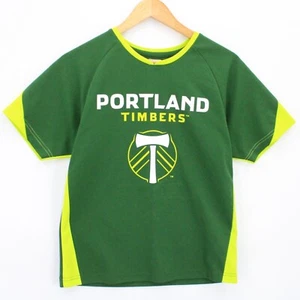 Portland Timbers X MLS Jersey Kids Youth Green Soccer #75 Polyester Size L 12-14 - Picture 1 of 9