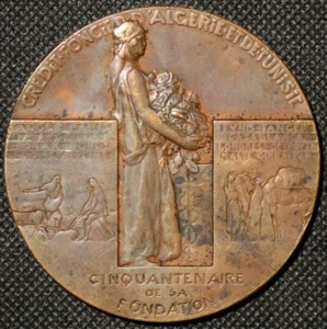 France Medal Crédit foncier d’Algérie et Tunisie 1930 - Picture 1 of 2