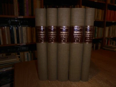 Bibliografia ESPANYOLA D' ITALIA dels origines...Toda y Güell, Eduart  1927 - 31 - Immagine 1 di 4