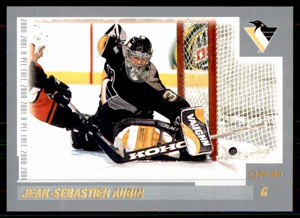 2000-01 O-Pee-Chee Jean-Sebastien Aubin #238 PIT-8 - Image 1 of 2