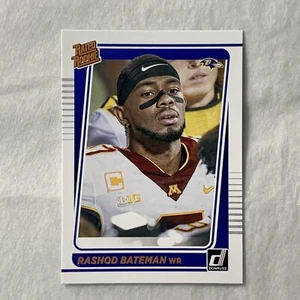 Rashod Bateman Donruss Panini 265 2021-22 Ravens Rc Rated Rookie Canvas Portrait - Picture 1 of 2