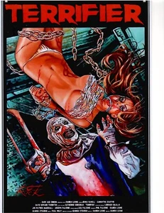 Terrifier - Art the Clown Horror movie Tin Metal Sign - Picture 1 of 1