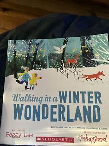 Walking In Winter Wonderland PB Peggy Lee illustriertes Kinderbuch Weihnachten 