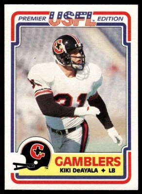1984 TOPPS USFL PREMIER EDITION KIKI DEAYALA HOUSTON GAMBLERS #33 - Image 1 of 2