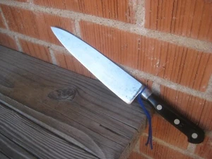 1970s Vintage 8" Blade ** SABATIER *** Carbon Chef Knife FRANCE - Picture 1 of 11