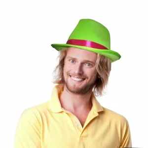 Adult Stylish Green Fedora Hat by Dress Up America - Picture 1 of 1
