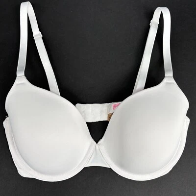 Sujetador ROSA • 34D • Blanco • Camiseta Wear Everywhere ligeramente forrada nueva con etiquetas Foto 1 de 4