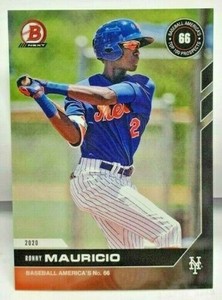 2020 Bowman NEXT Baseball America's Top 100 Prospects #T23 Ronny Mauricio