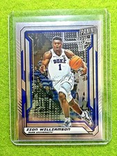 ZION WILLIAMSON ROOKIE CARD RC SILVER CHROME PELICANS DUKE 2019 The National VIP