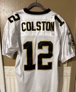 Nfl New Orleans Saints Authentic Football Jersey Reebok Colston #12 Size 50