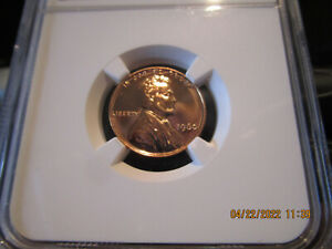 1960 P Small Date NGC Lincoln Cent  Proof +++++ Red 68