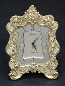 GORHAM Vintage STERLING SILVER Art Nouveau CYMA Easel ALARM CLOCK / Wound Tight - Picture 1 of 5