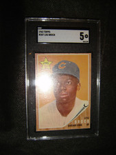 1962 Topps Bob Gibson SGC 5 Rookie Card #387