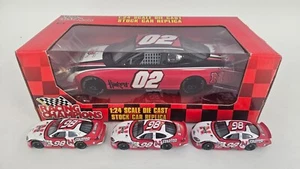NEBRASKA CORNHUSKERS FOOTBALL #02 BLACKSHIRTS NASCAR DIECAST CAR & 3 1/64 CARS - Picture 1 of 14