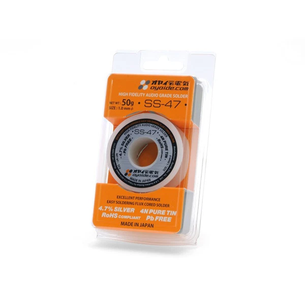 OFFICIAL OYAIDE Audio Grade Solder SS-47 / 1.0mm (50g) / AIRMAIL with Tracking