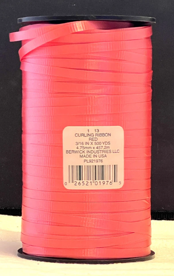 Cinta para rizar 3/16" x 500 yardas (1.500 pies) carrete a granel globos prensados para fiestas Foto 1 de 1