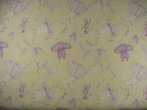 Ballet Print Cotton Fabric SATIN SLIPPERS by Cynthia Coulter 42 x 44 Inches - Picture 1 of 3