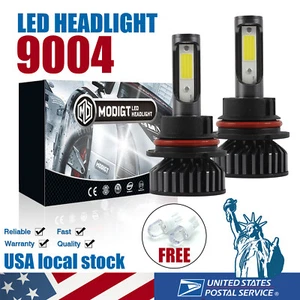 9004 LED Headlight Bulbs Conversion Kit High/Low Beam 6000K WHITE SUPER BRIGHT - Picture 1 of 11