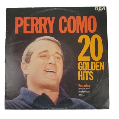 Perry Como - 20 Golden Hits 33 RPM Vinyl LP Record, Pop, Vocal, 20 x Tracks, VGC - Image 1 of 4