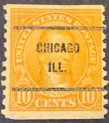 1924 10c Monroe Rotary Coil regular issue single, Scott #603, Used, F-VF - Image 1 of 2