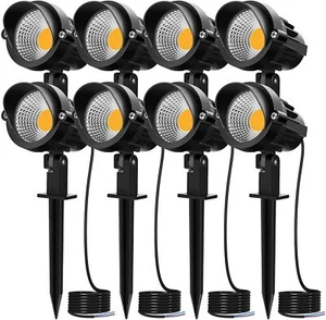 MEIKEE 7W LED Landscape Lights Pathway Lighting Low Voltage Spotlights Warm - Picture 1 of 8