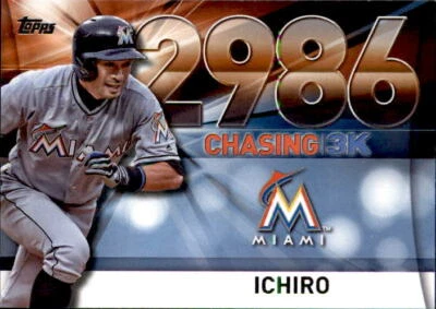 Ichiro 2016 Topps Update Chasing 3K Card #3000-56 - Image 1 of 2