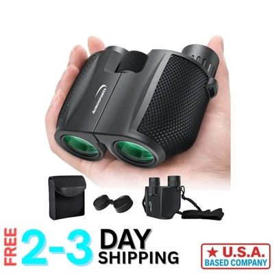 Foldable 10x25 Binoculars with Bak4 Prism for Superior Clarity in Any Adventure - Image 1 of 4