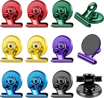 Магнитные зажимы для подвешивания картин упаковка 12 шт., прочные, без царапин, белые - Изображение 1 из 4