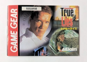 GG True Lies Manual Only Sega Game Gear USA Schwarzenegger - Picture 1 of 3