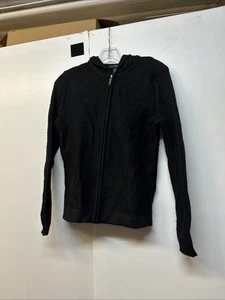 A Giannetti Wool Hoodie Sweater Small Black - Picture 1 of 4
