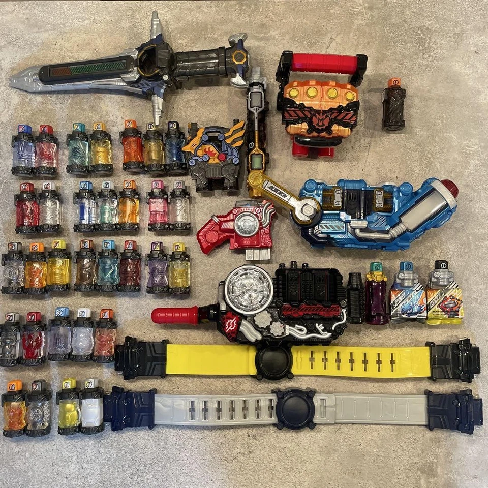 Полный комплект бутылок драйвера Kamen Rider Build DX бак для кроликов опасный спусковой механизм царапины - Изображение 1 из 4