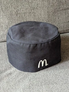 McDonald's schwarze Crew Koch Totenkopf Kappe Mütze - verstellbarer Riemen hinten - Bild 1 von 9