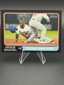 2023 Heritage Adonis Garcia #50 Black Border Texas Rangers - Picture 1 of 2