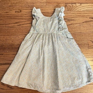 Maria Pompon shabby chic floral sun dress 4T cotton - Picture 1 of 10