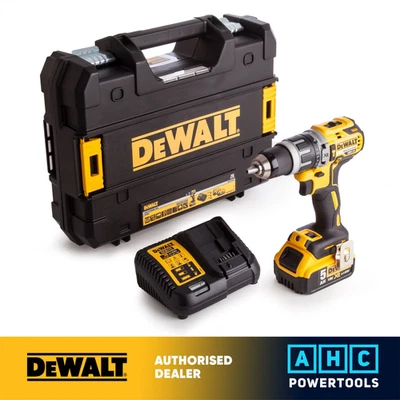 Dewalt DCD796P1 Combi Drill 18V XR Brushless Compact Li-Ion (1 x 5.0Ah Battery) - Image 1 of 4