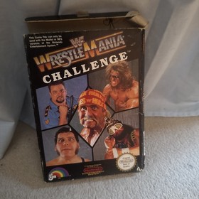 WWF WrestleMania Challenge (Nintendo NES) with manual and box