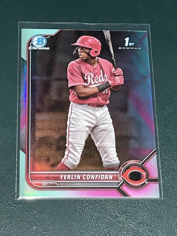 2022 Bowman Chrome Yerlin Confidan AQUA VAPOR FUCHSIA /125 - Image 1 of 1