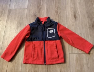 Toddler The North Face Red And Black Full Zip Fleece Jacket Size 2T / 2B Youth - Picture 1 of 9