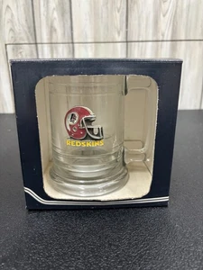 Washington Redskins NFL 15oz Colonial Tankard Glass Mug With Pewter Logo - Picture 1 of 11