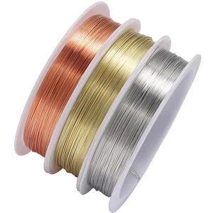 1 Roll Copper Beading Wire 0.2–1mm for DIY Bracelet Necklace Jewelry Craft - Picture 1 of 9