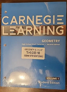 Carnegie Learning Geometry, Student Edition, Volumes 1 & 2 - Picture 1 of 2