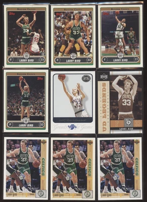 100 Lot Larry Bird Topps Fleer Skybox USA Hoops Upper Deck Impel Boston Celtics - Image 1 of 4