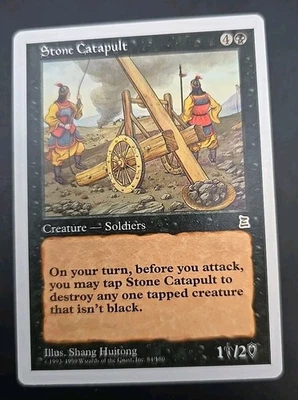 Stone Catapult Portal Three Kingdoms MTG Regular Lightly Played  - Image 1 of 3
