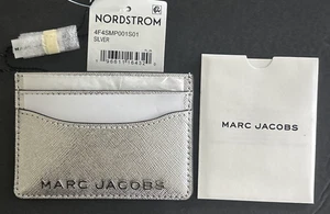Neu mit Etikett Marc Jacobs Trademark Kartenetui Silber - Bild 1 von 5