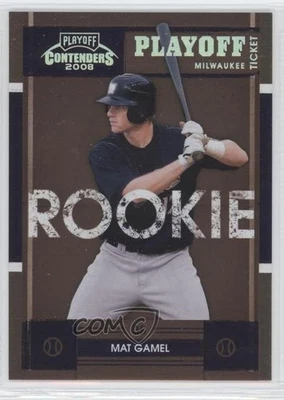 Boleto de playoffs Contenders 2008/199 Mat Gamel #102 Foto 1 de 2
