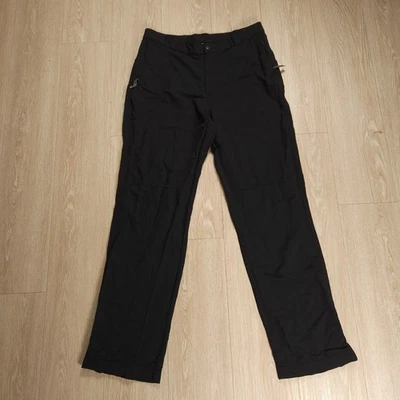 Ibex Softshell Pants Womens Size 12 Black Merino Wool Blend Outdoor Hiking Ski - Image 1 of 4