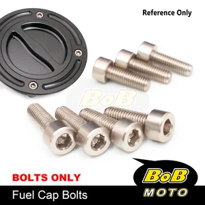 CNC TITANIUM Fuel Gas Cap Bolts For Kawasaki Ninja 650R 06-10 11 12 13 14 15 16 - Picture 1 of 6
