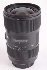 Sigma ART 18-35mm f/1.8 DC Wide Angle Zoom Camera Lens For Canon EF #T-63875 - Picture 1 of 9