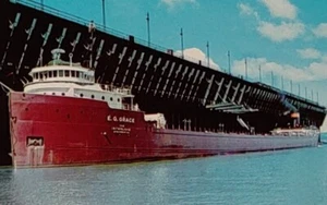 Postal de colección ORE Freighter E. G. Grace  - Imagen 1 de 3